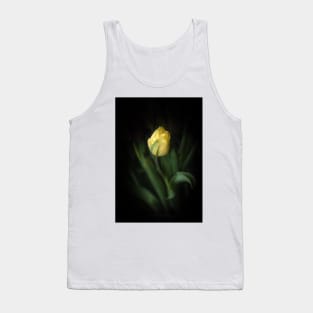 Single Yellow Tulip Still Life Tank Top